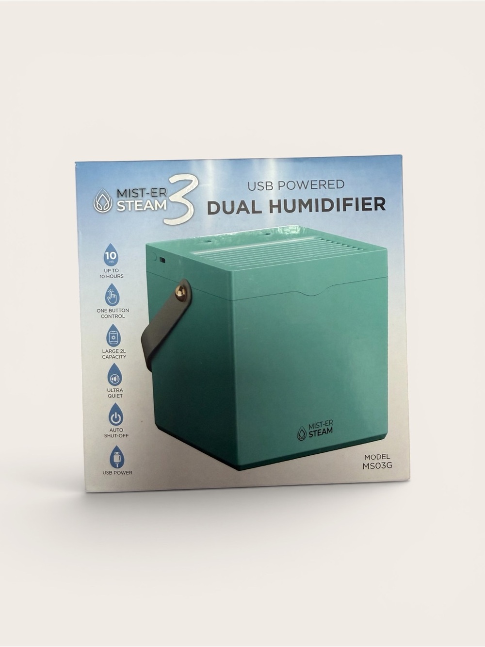 Mist-er Steam 3 USB Powered Dual Humidifier 2L Green MS03G  (NEW)